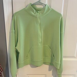 All in Motion Mint Green Women's Half-Zip Sweatshirt